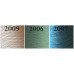Garenpakket in de kleuren 2009, 2006, 2007